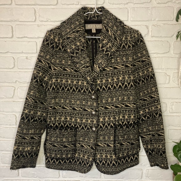 Vintage County Clothing Company‎ Button Up Jacket Small - Picture 1 of 12